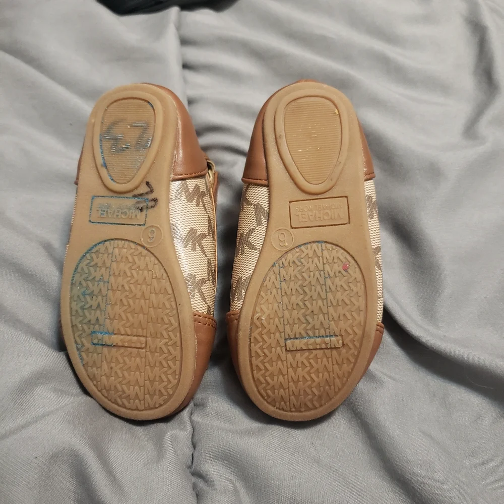 Michael Kors Tan and Brown Kids Dress Shoes